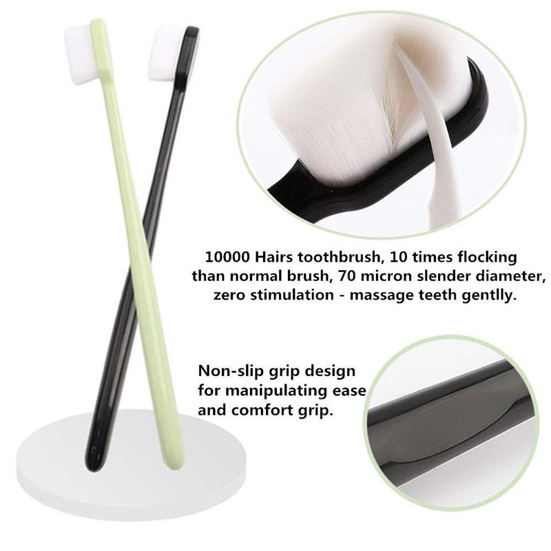 KAHIOE 4PCS/Pack 10000 Hairs Toothbrush Dental Oral Care Teeth Brush for Tooth Sensitivity Children Deciduous Tooth Pregnant Woman Postpartum - Image 2